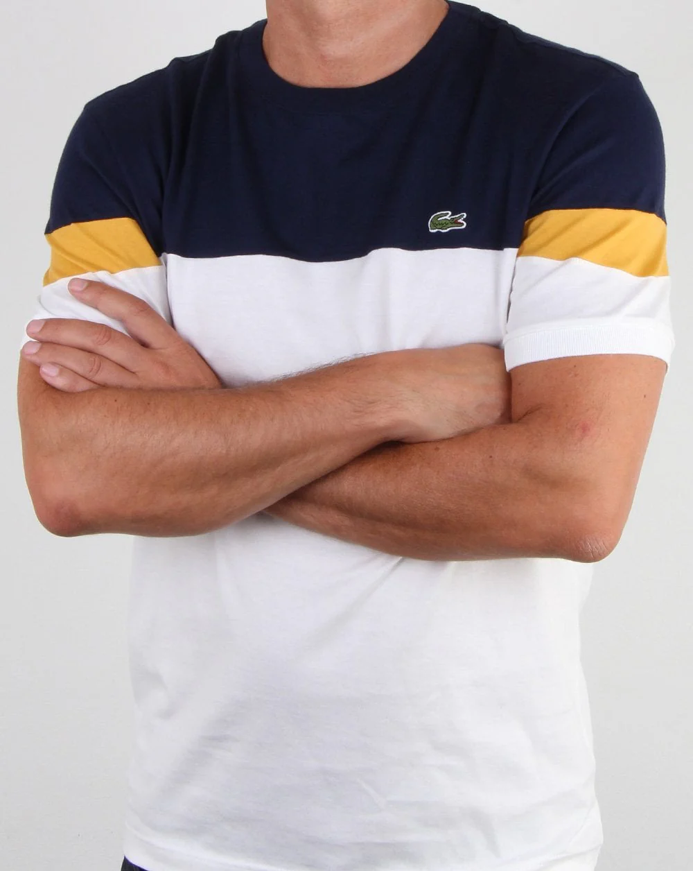 Lacoste Contrast T-shirt White/Navy - Image 3