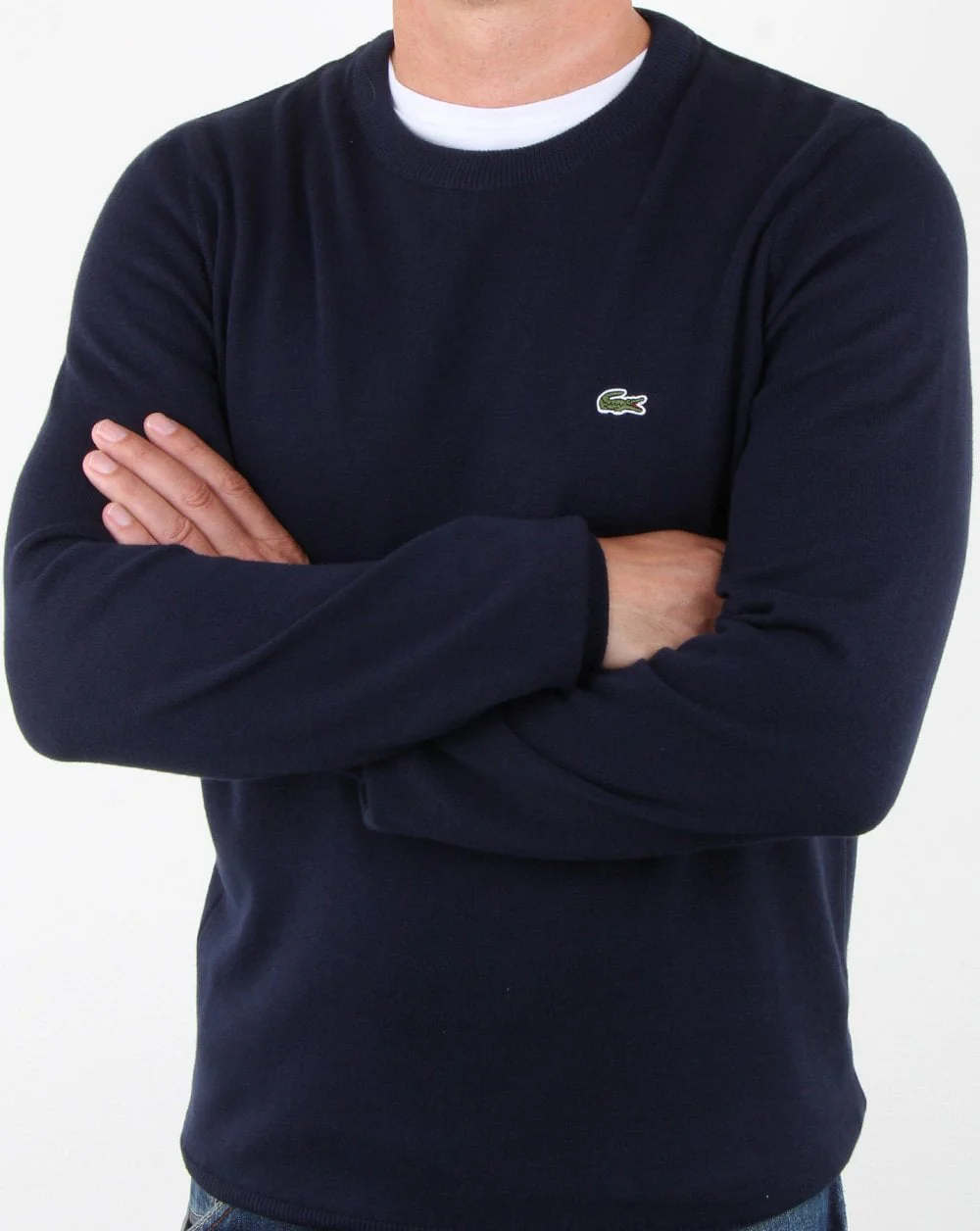 Lacoste Crew Neck Jumper Navy - Image 3