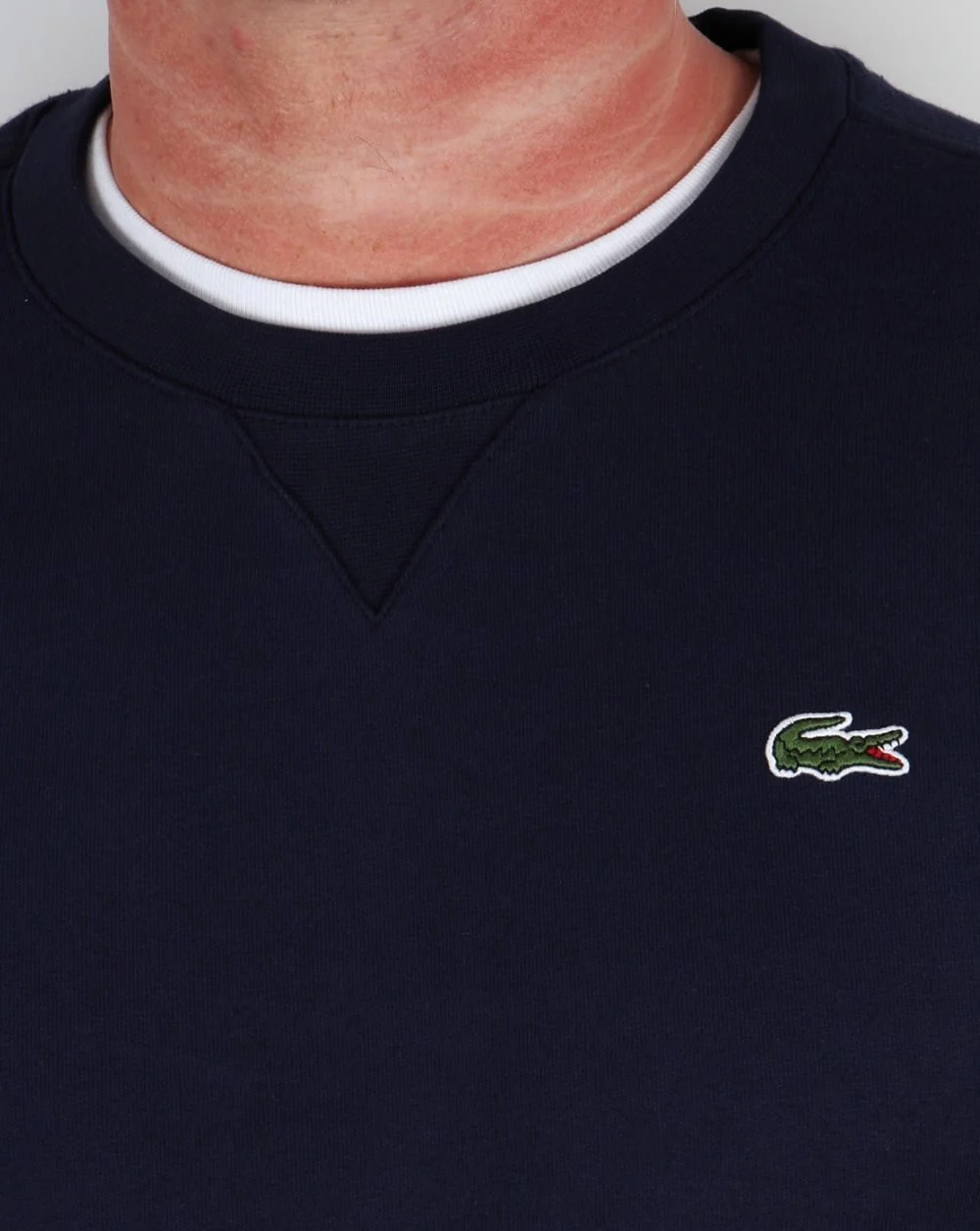 Lacoste Crew Neck Sweatshirt Navy - Image 2