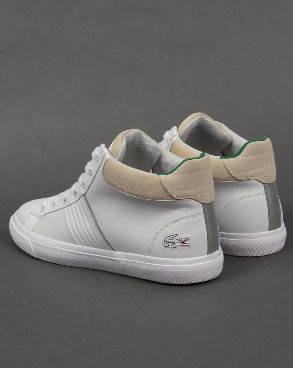 Lacoste Fairlead Mid Trainers White - Image 4