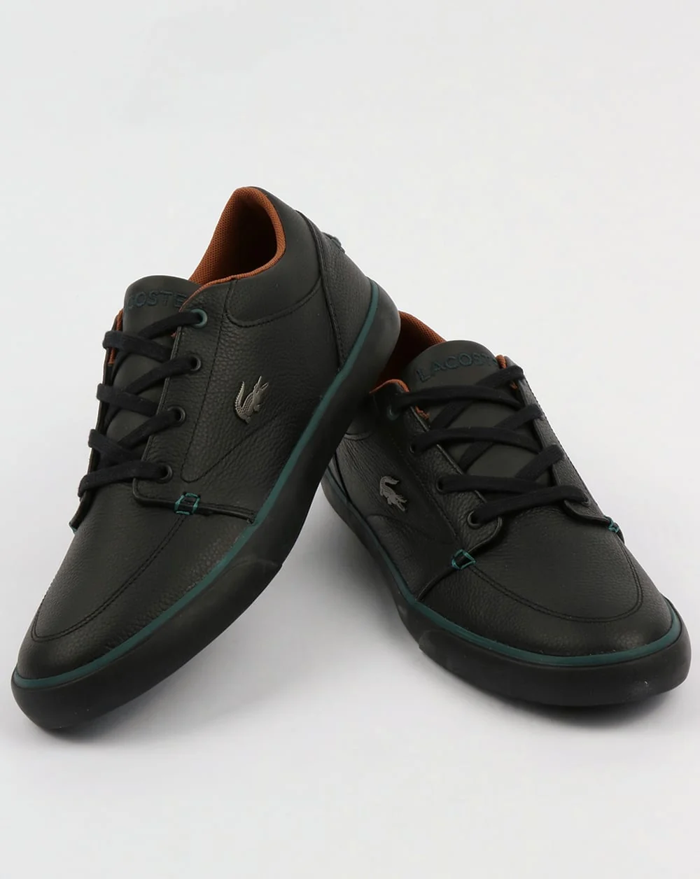 Lacoste Footwear Bayliss Leather Trainers Black - Image 3