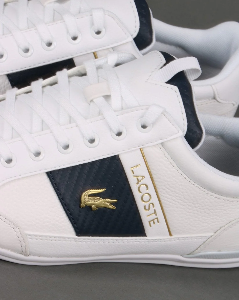 Lacoste Footwear Chaymon Trainer White/Navy - Image 3