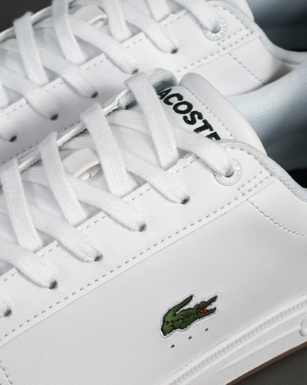 Lacoste Graduate Pro Leather Trainer White/Dark Green - Image 3