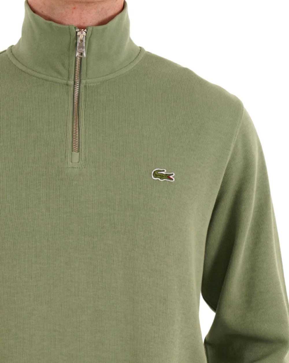 Lacoste Half Zip Sweatshirt Thyme - Image 2