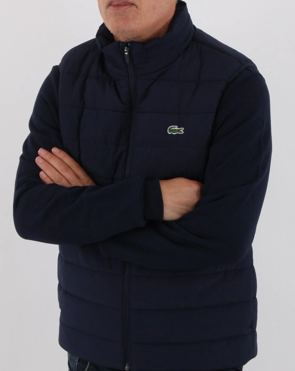 Lacoste Hooded Gilet Navy - Image 3
