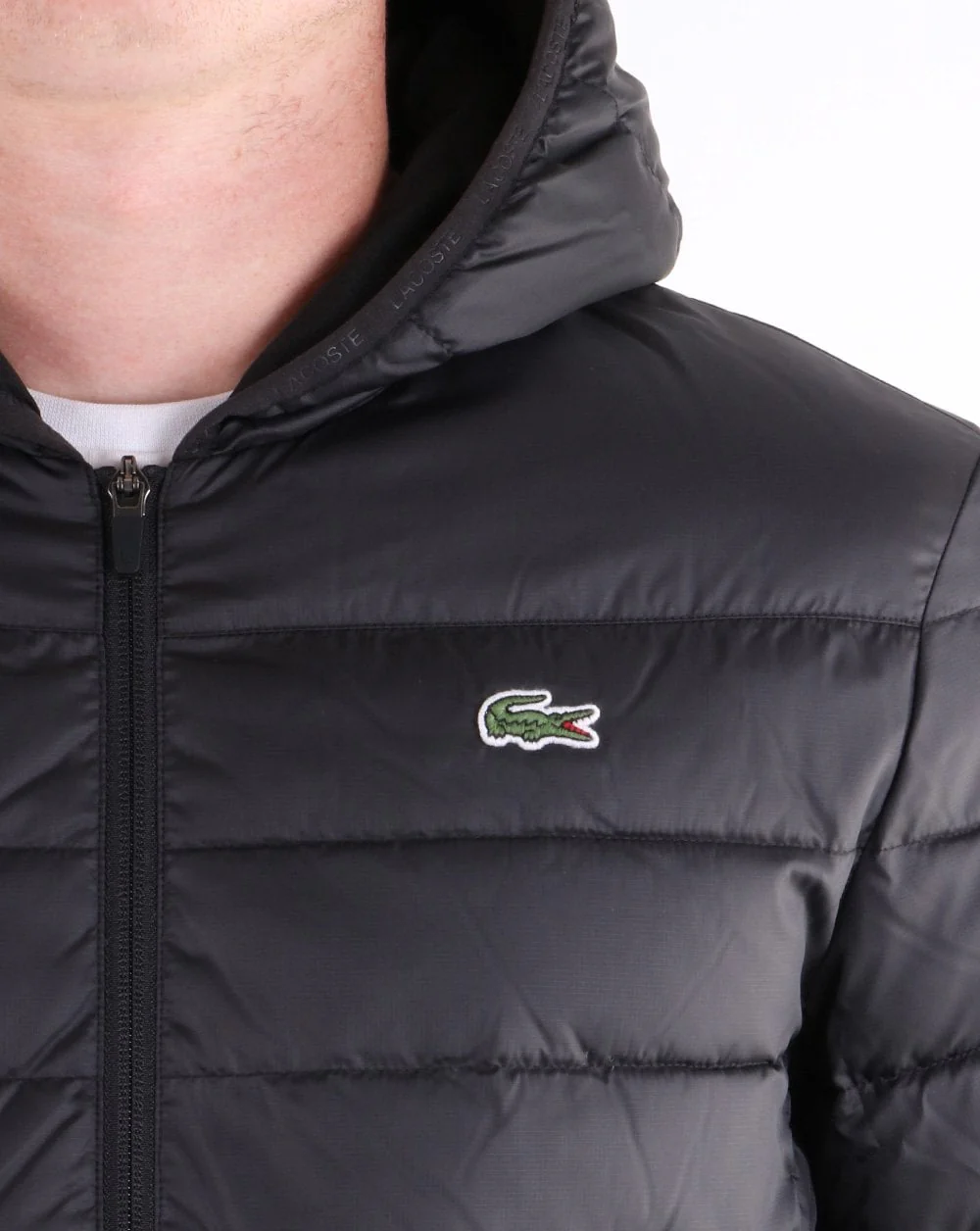 Lacoste Hooded Jacket Black - Image 4