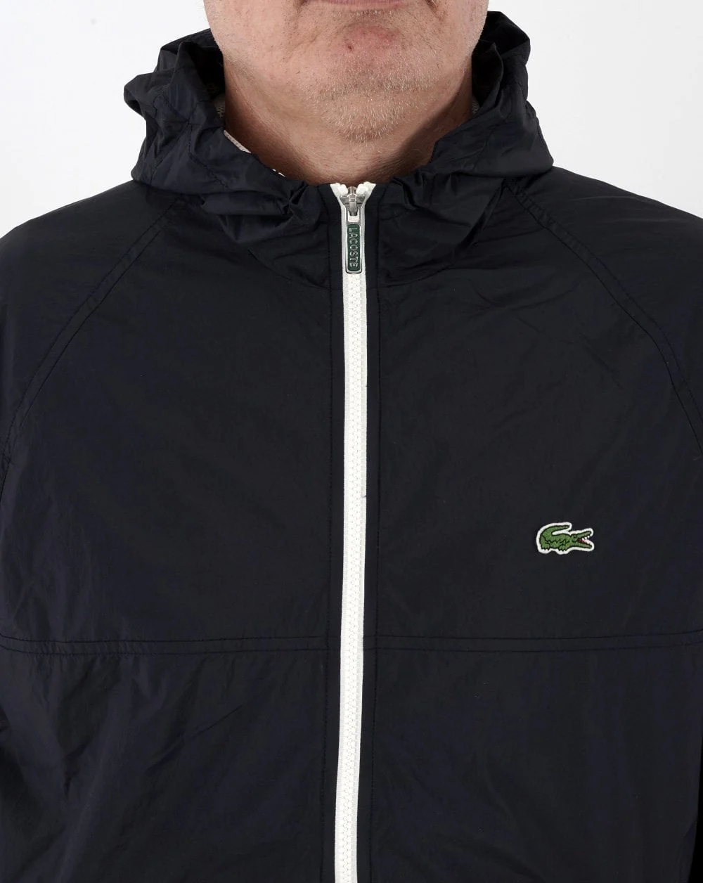 Lacoste Hooded Jacket Navy - Image 3
