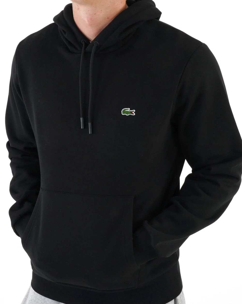 Lacoste Hooded Sweatshirt Black - Image 2