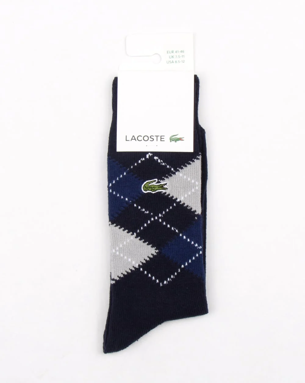Lacoste Jacquard Socks Navy/silver