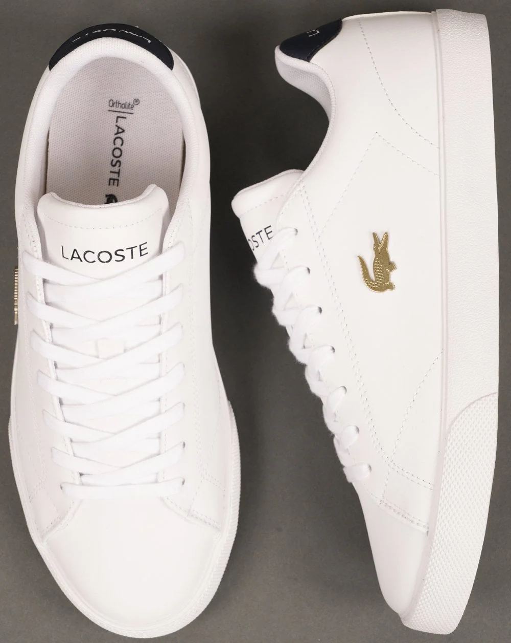 Lacoste Lerond Set Trainers White/Navy - Image 4