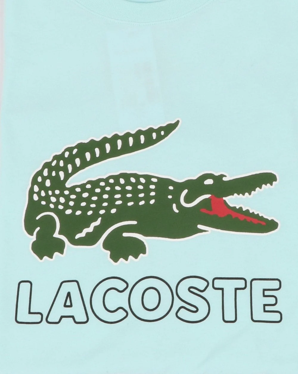 Lacoste Logo T-shirt Aqua Blue - Image 3