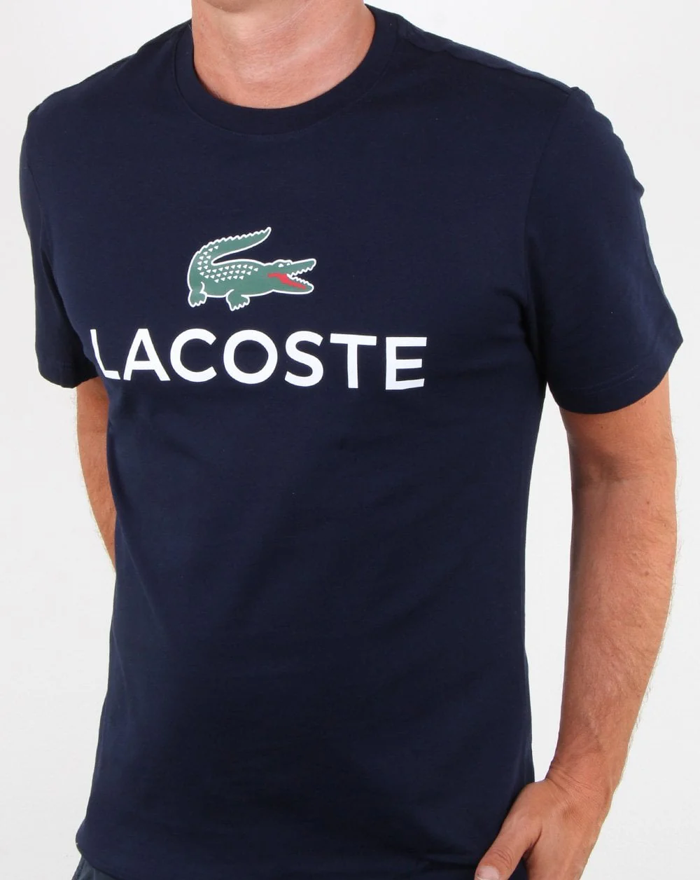 Lacoste Logo T-shirt Navy - Image 3