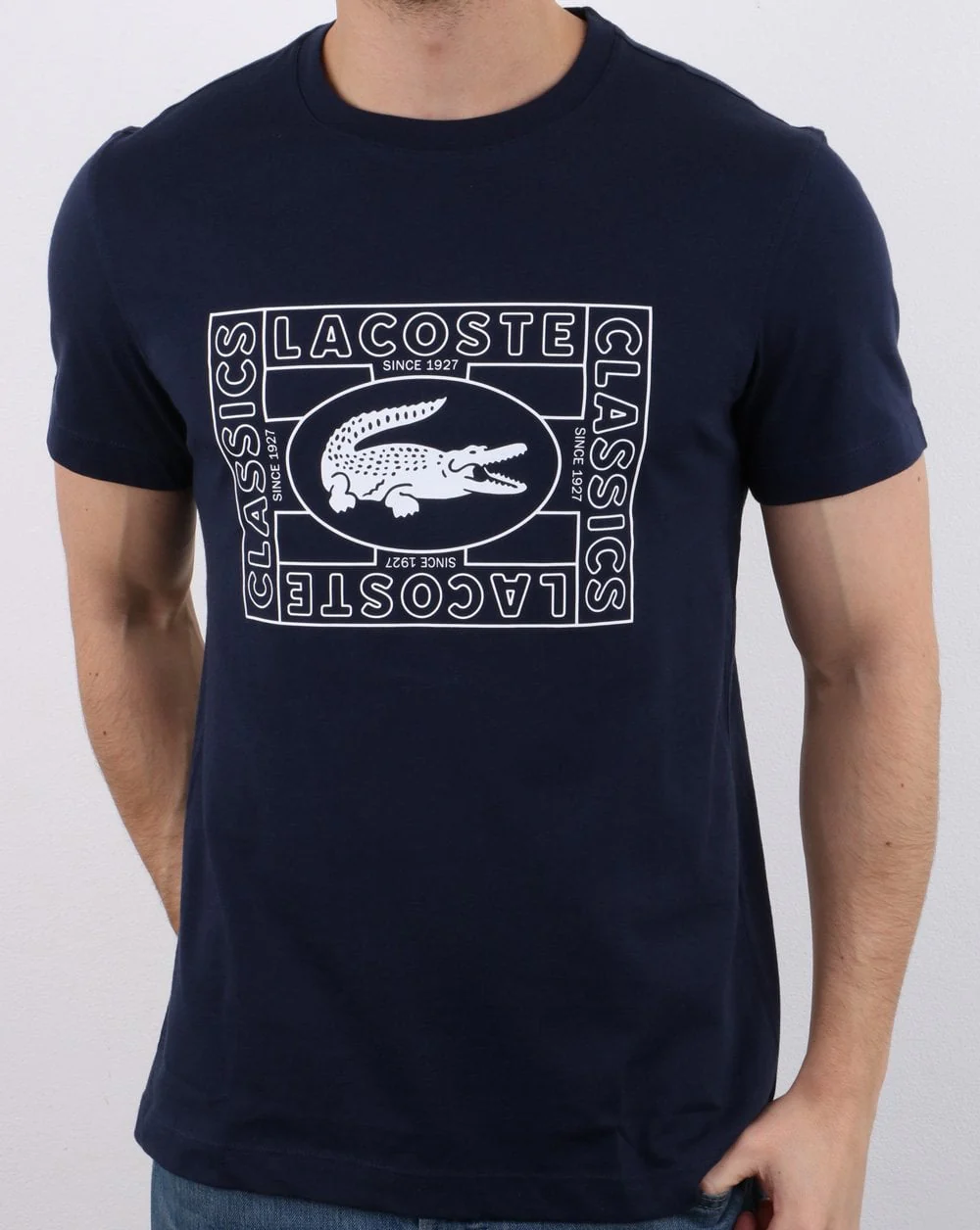 Lacoste Logo T-shirt Navy - Image 2