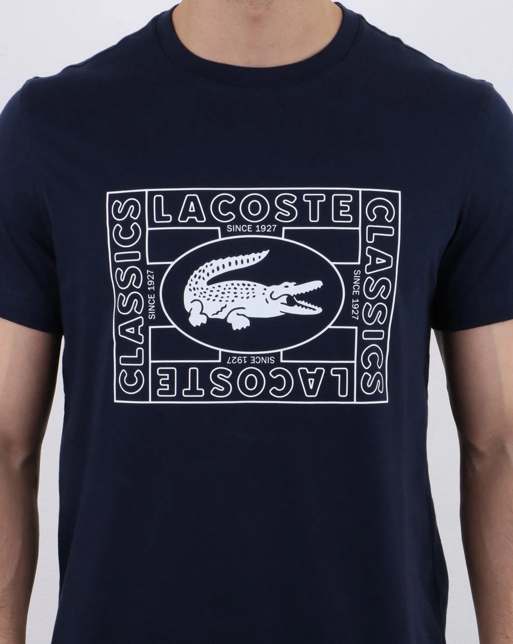 Lacoste Logo T-shirt Navy - Image 3