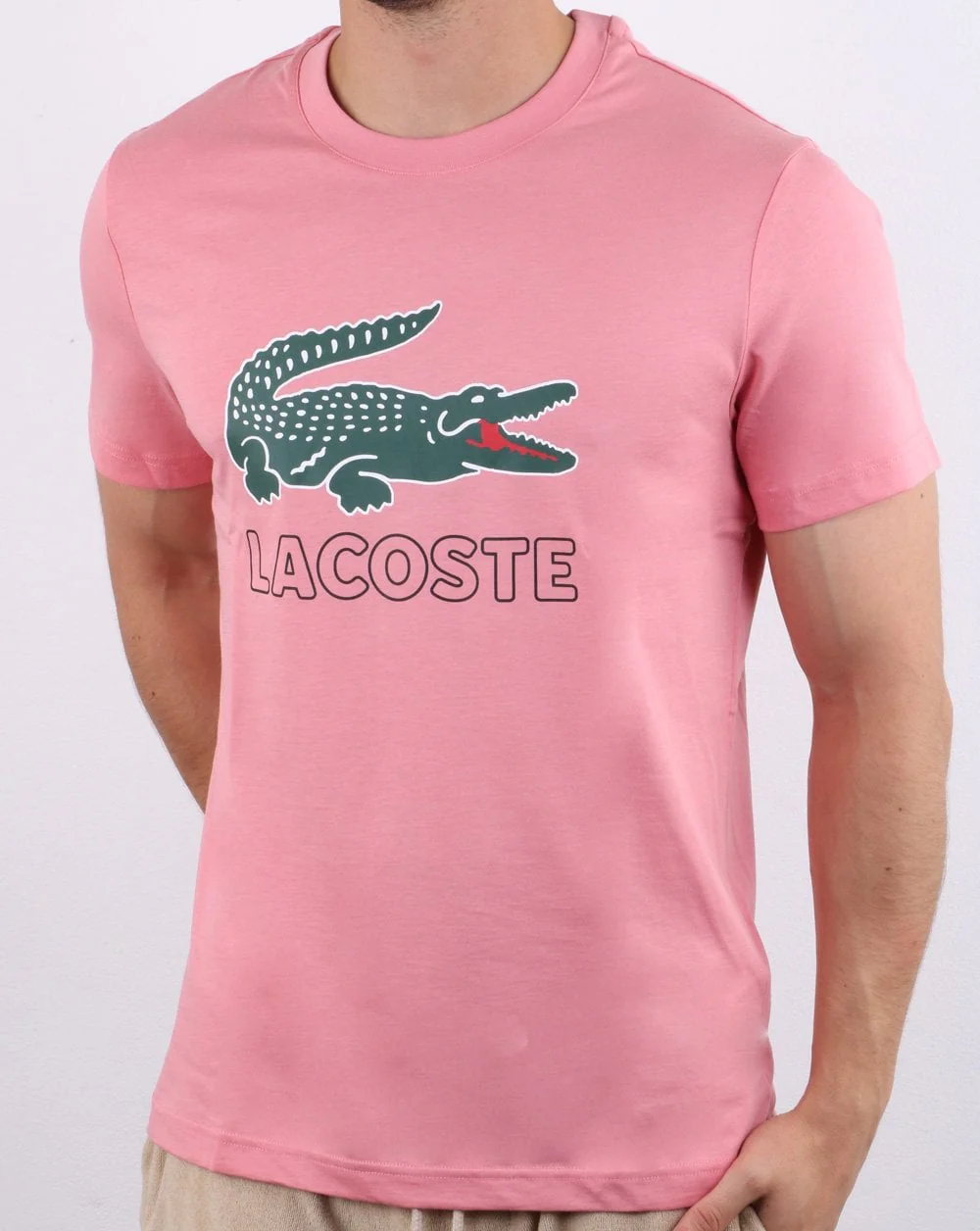 Lacoste Logo T-shirt Pink - Image 2