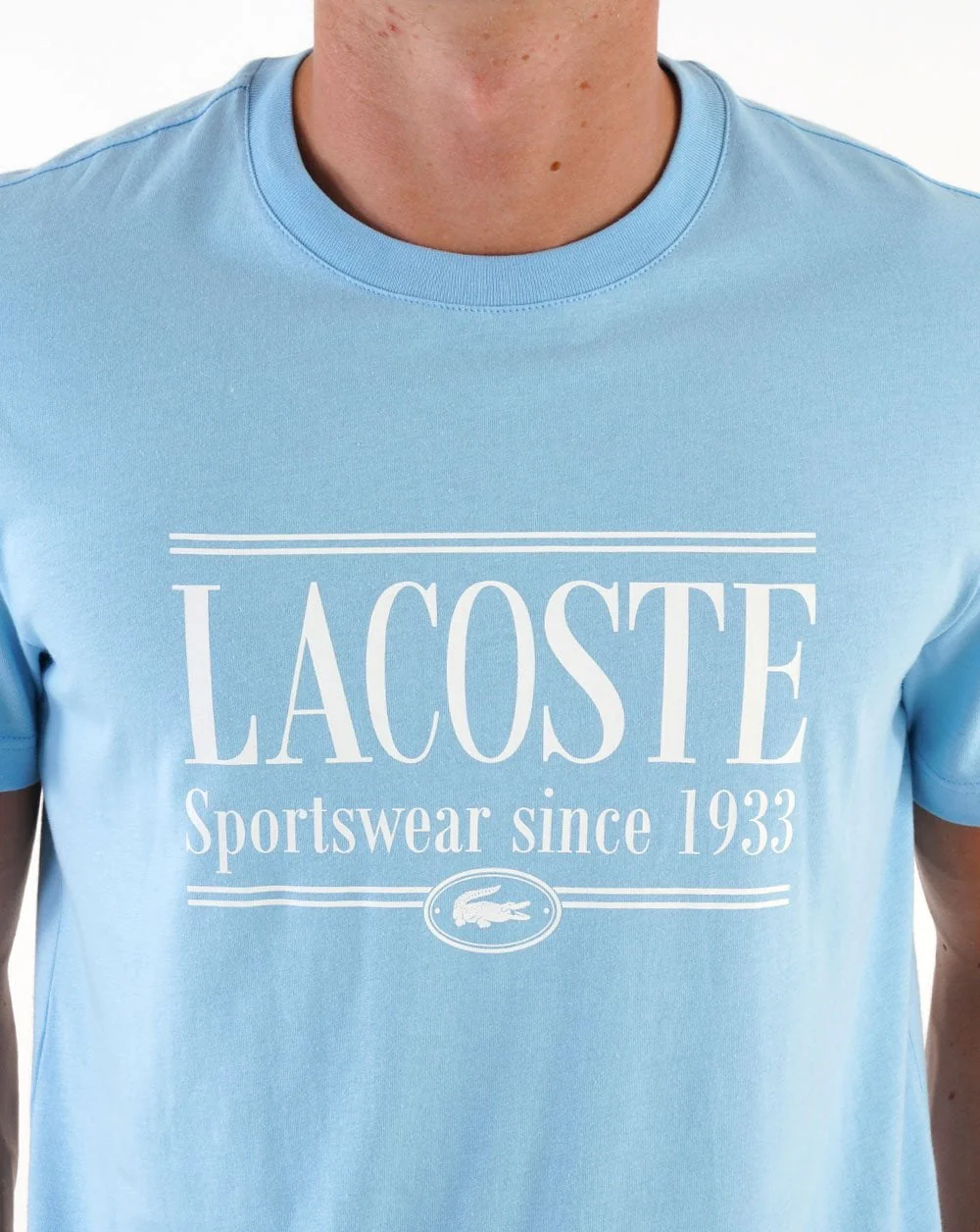 Lacoste Logo T-shirt Sky Blue - Image 2