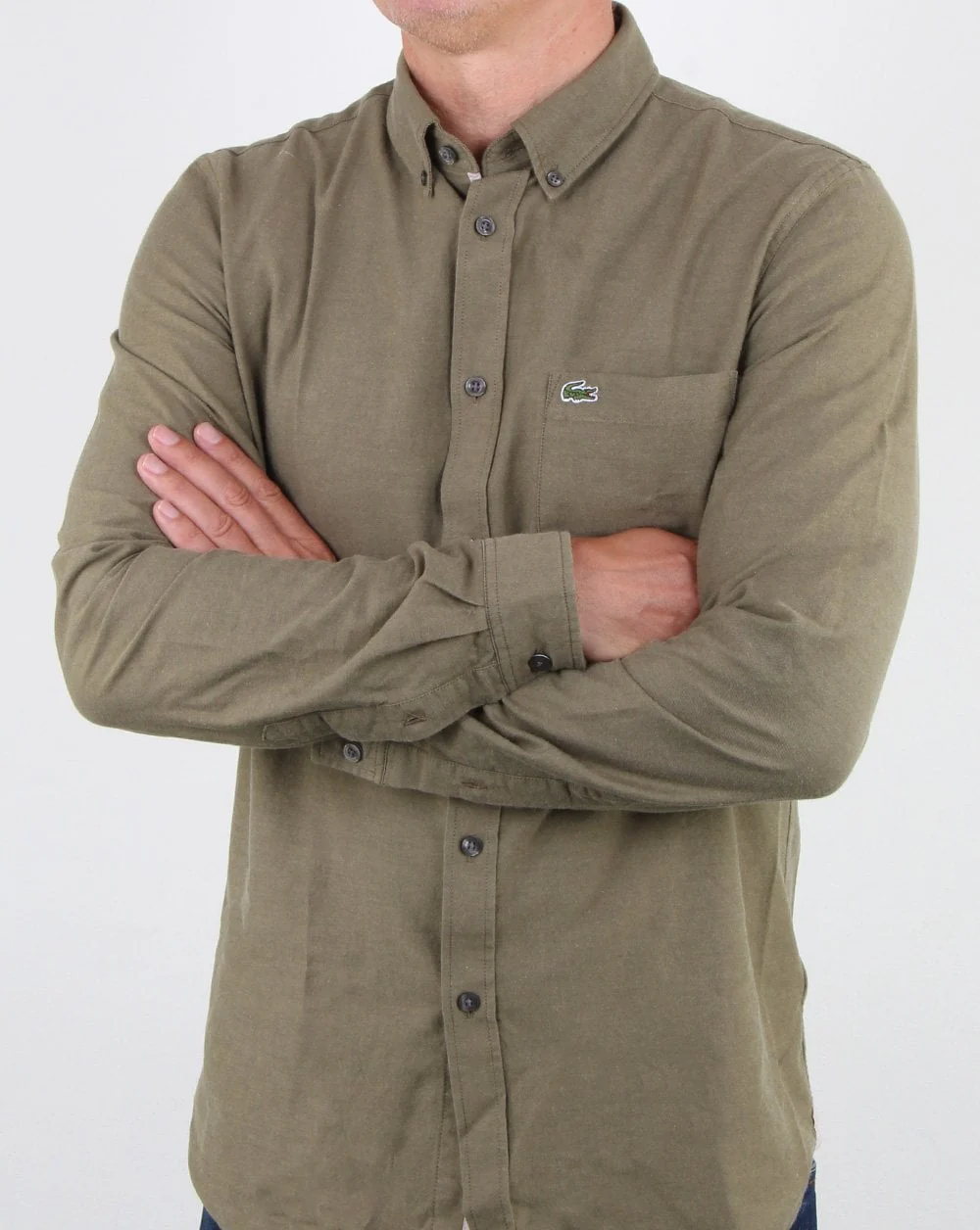 Lacoste Long Sleeve Shirt Baobab Green - Image 2