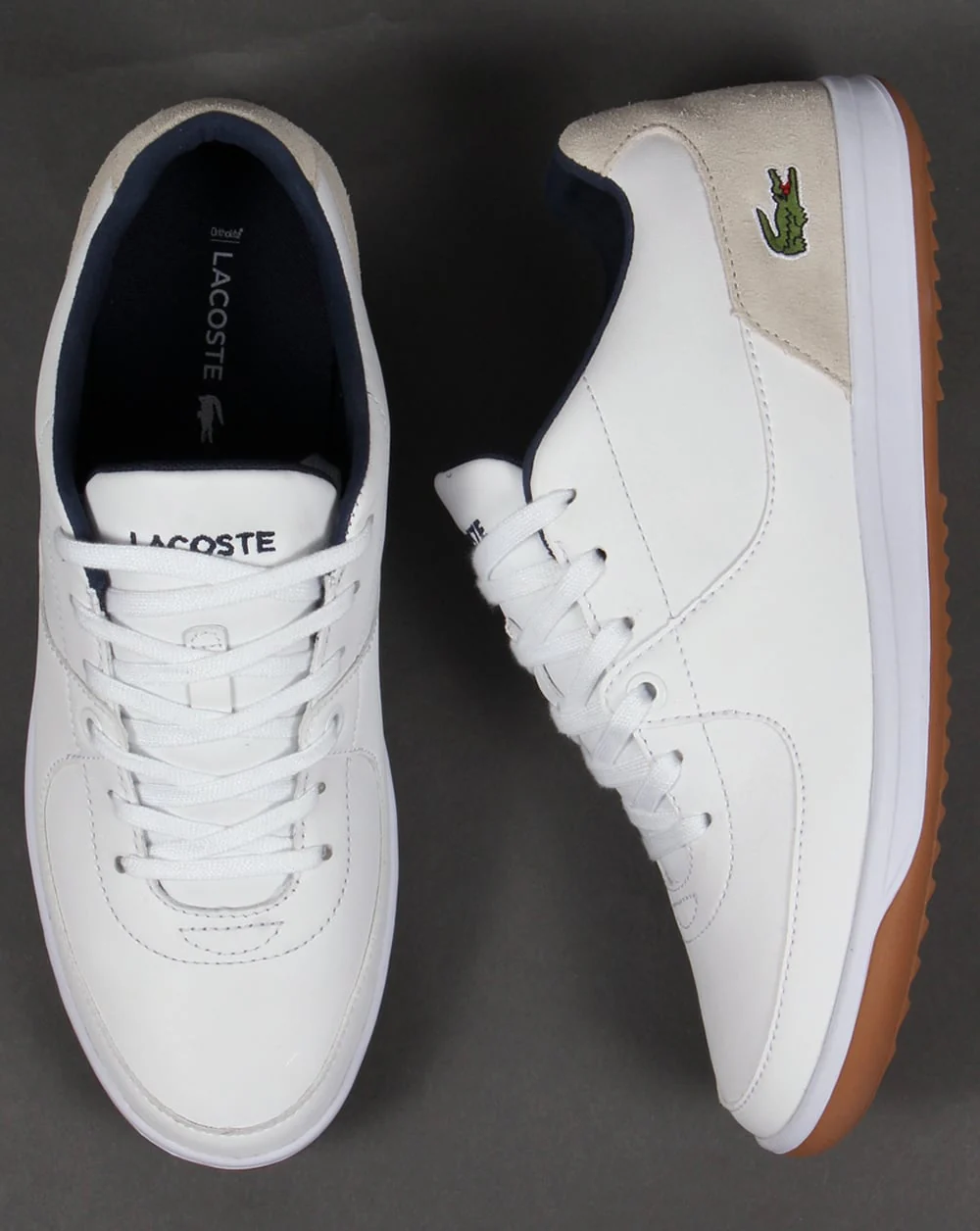 Lacoste LS 12 Minimal Ripple Trainers White - Image 2