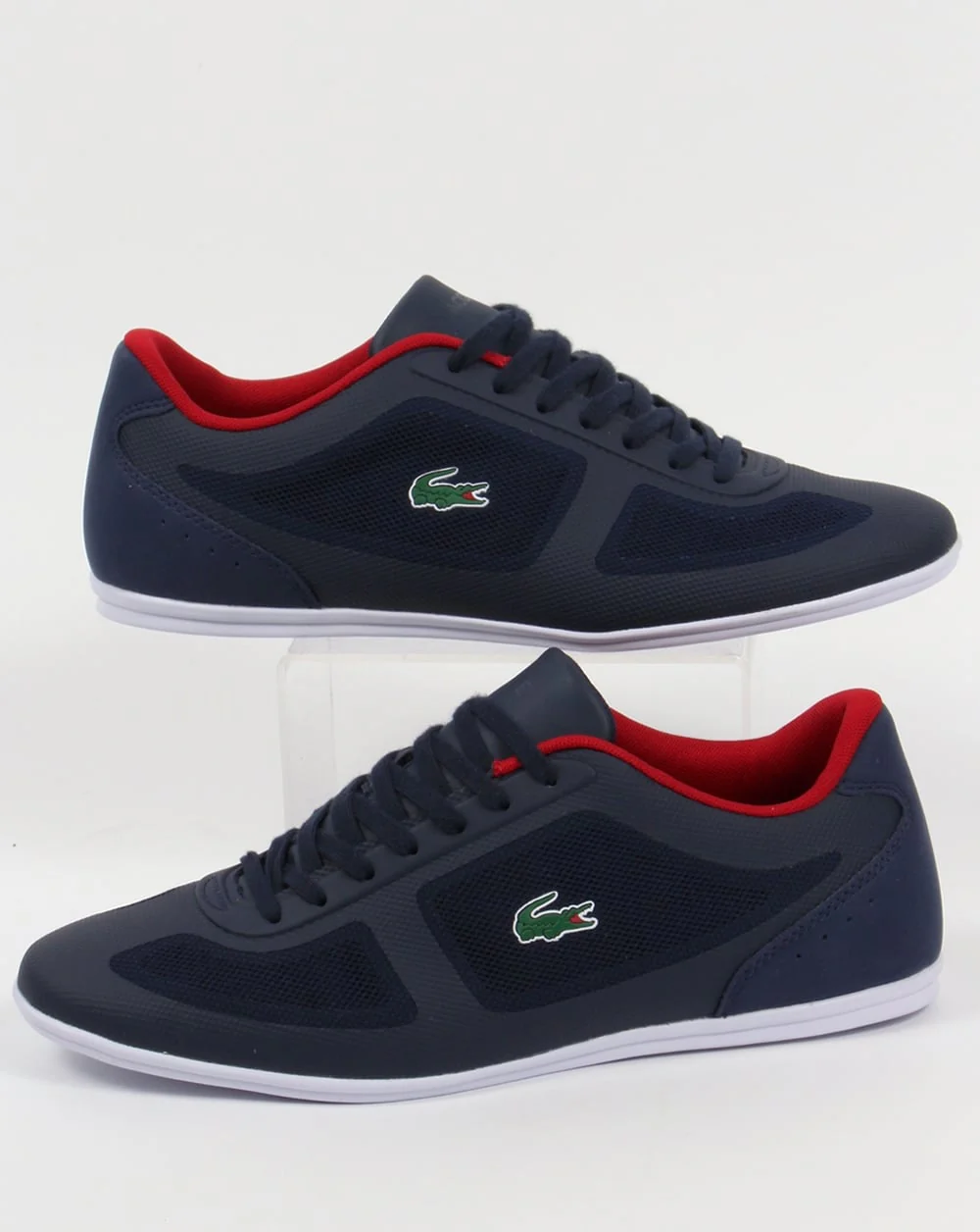 Lacoste Misano Evo Trainers Navy/Red