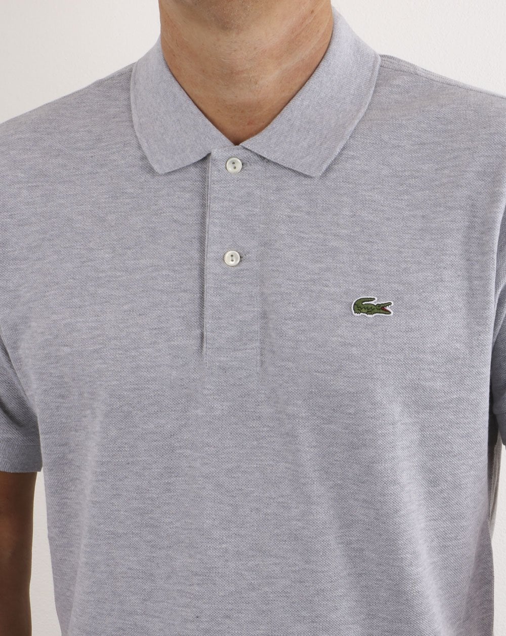 Lacoste Polo Shirt light Grey - Image 4