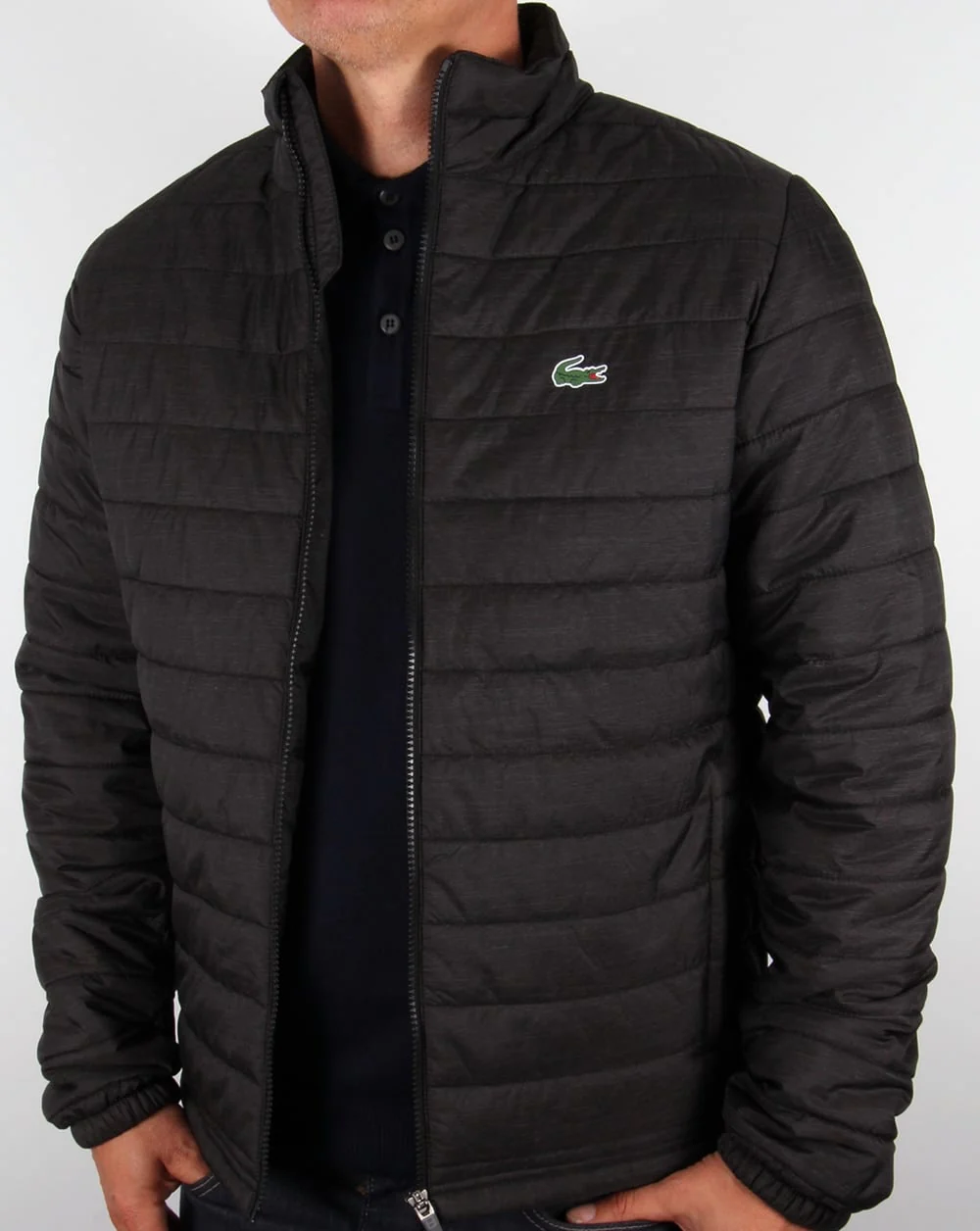 Lacoste Quilted Jacket Black - Image 4