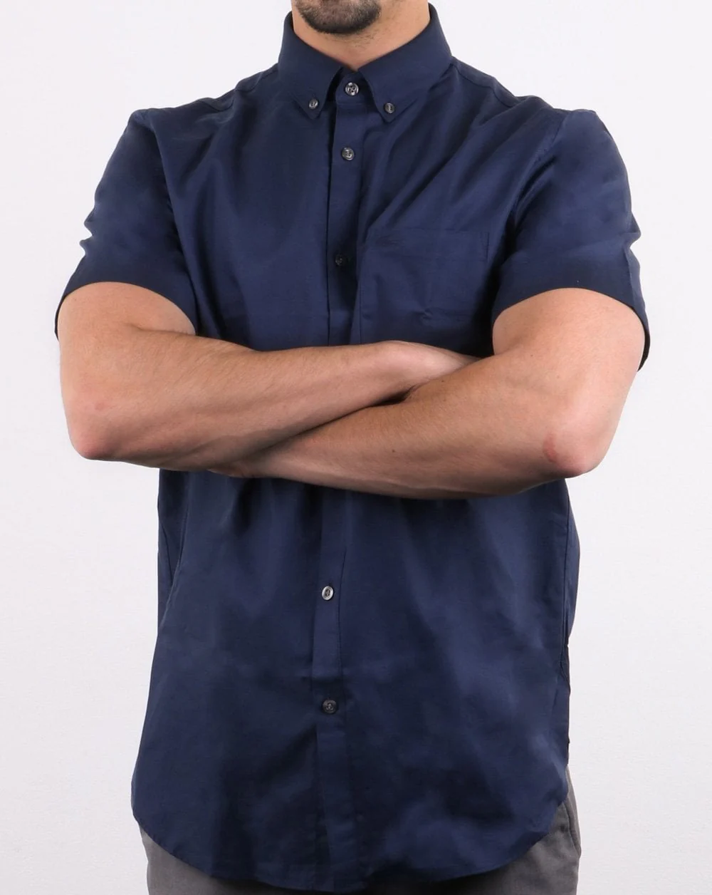 Lacoste Short Sleeve Shirt Navy - Image 3