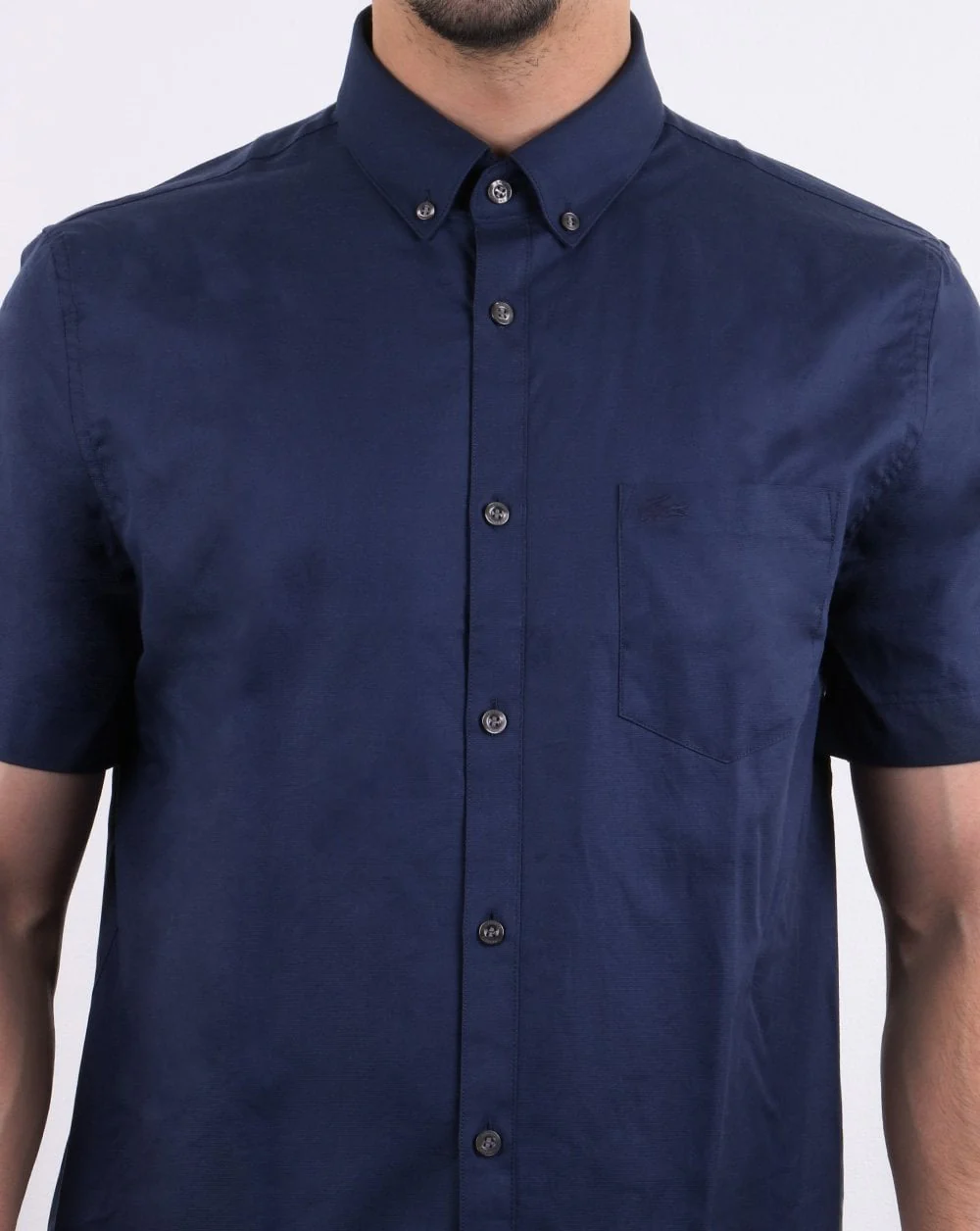 Lacoste Short Sleeve Shirt Navy - Image 4