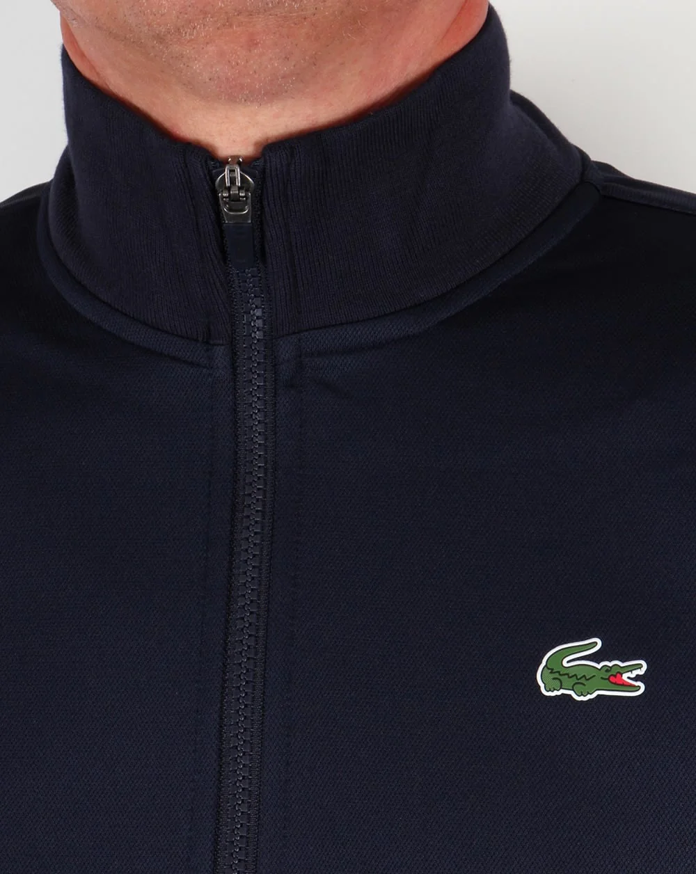 Lacoste Shoulder Stripe Track Top Navy/Royal/White - Image 2