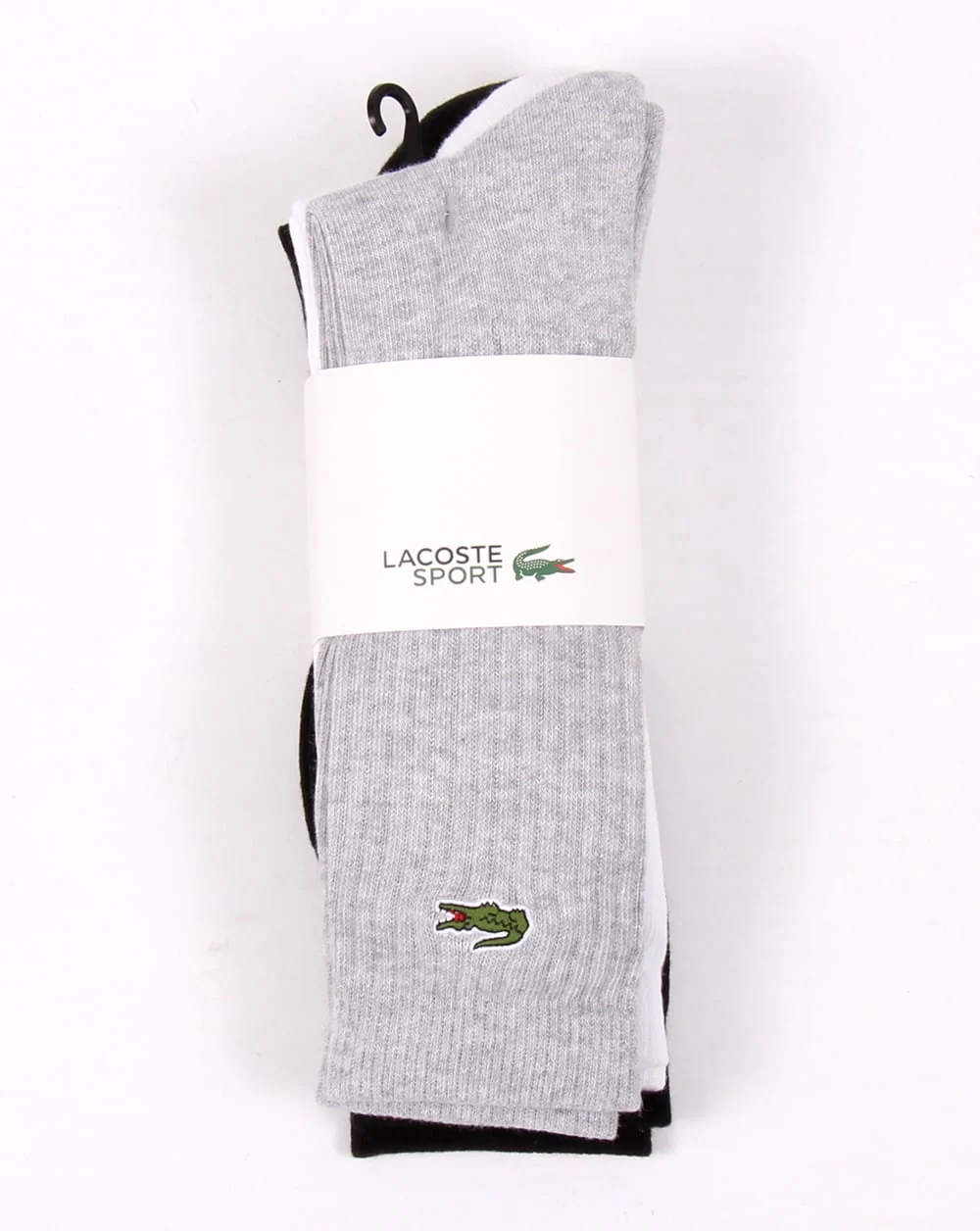 Lacoste Sport Tennis Socks 3 Pack White/grey/black