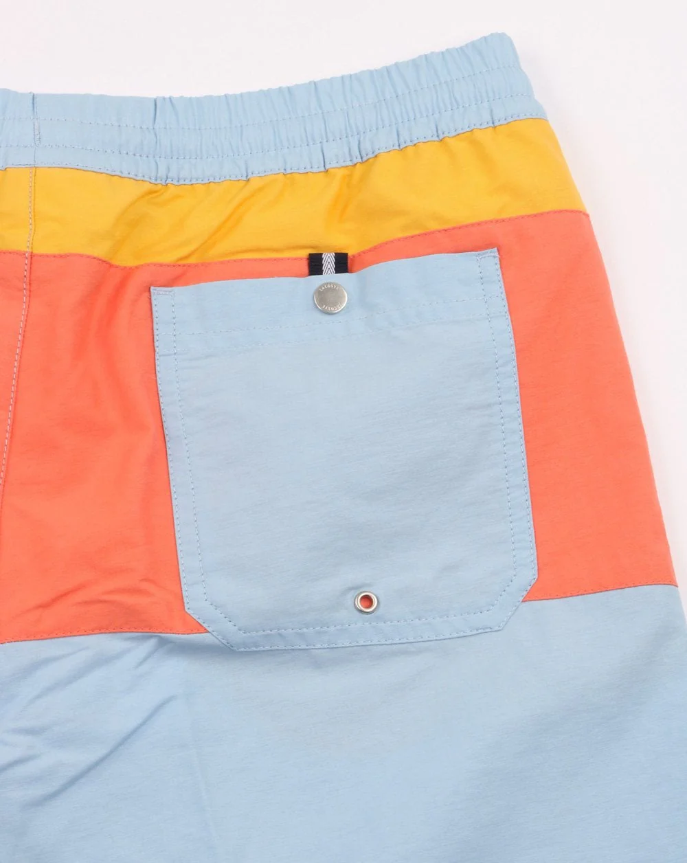 Lacoste Swim Shorts Sky Blue, Yellow, Coral - Image 4