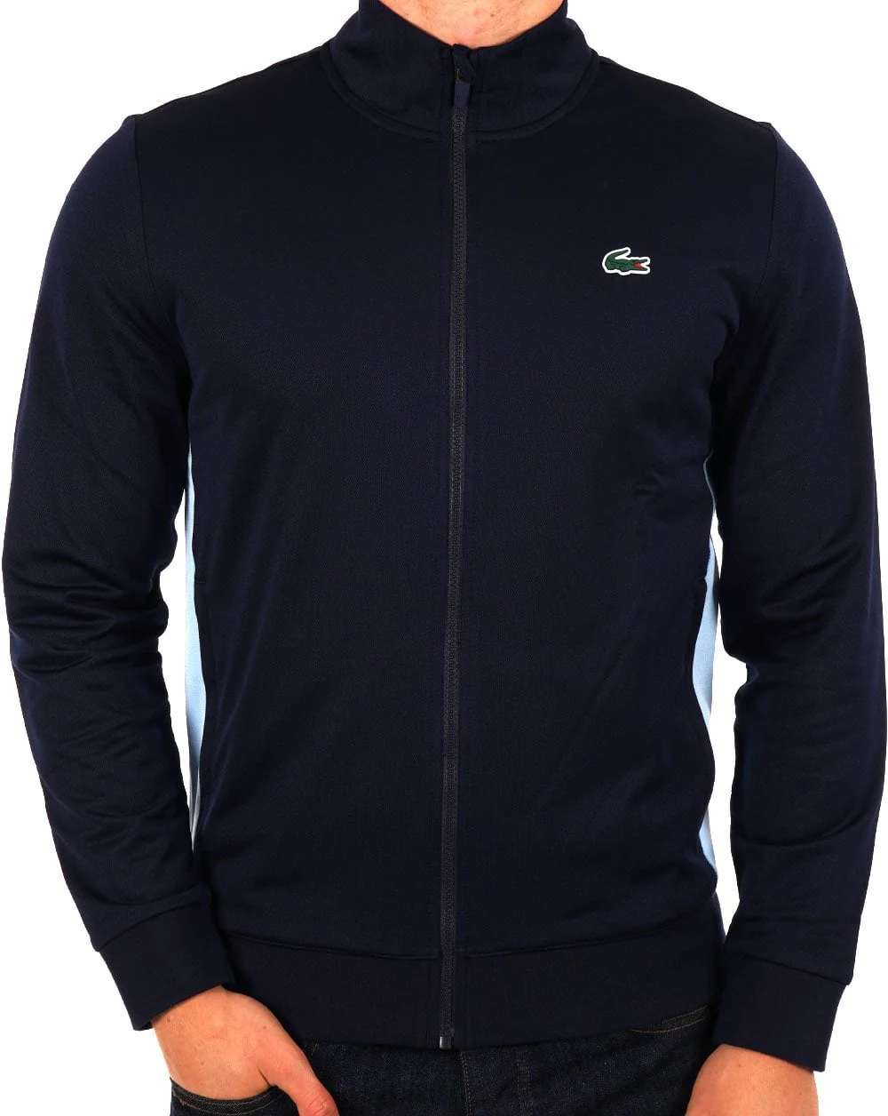 Lacoste Track Top Navy Sky Blue