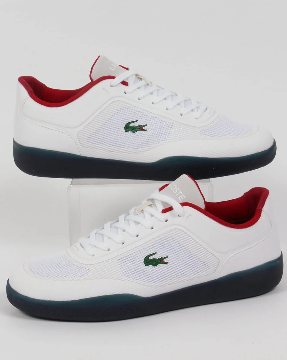 Lacoste Tramline Oly Trainers White/Navy