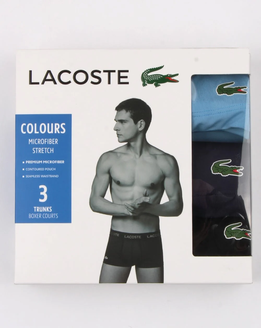 Lacoste Triple Pack Boxer Shorts Black/dusk/indigo - Image 2