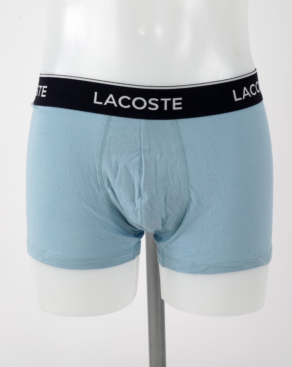 Lacoste Triple Pack Boxers Sky Blue/Grey/French Blue - Image 3