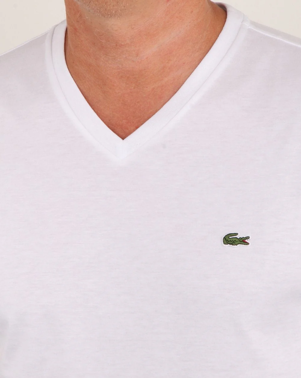 Lacoste V-neck T-shirt White - Image 2