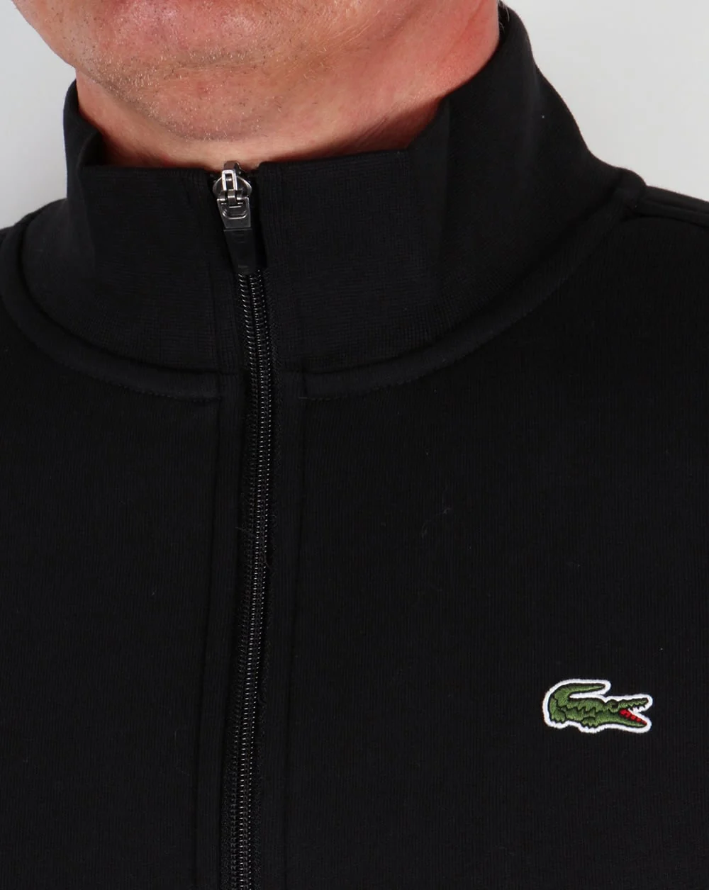 Lacoste Zip Up Track Top Black - Image 2