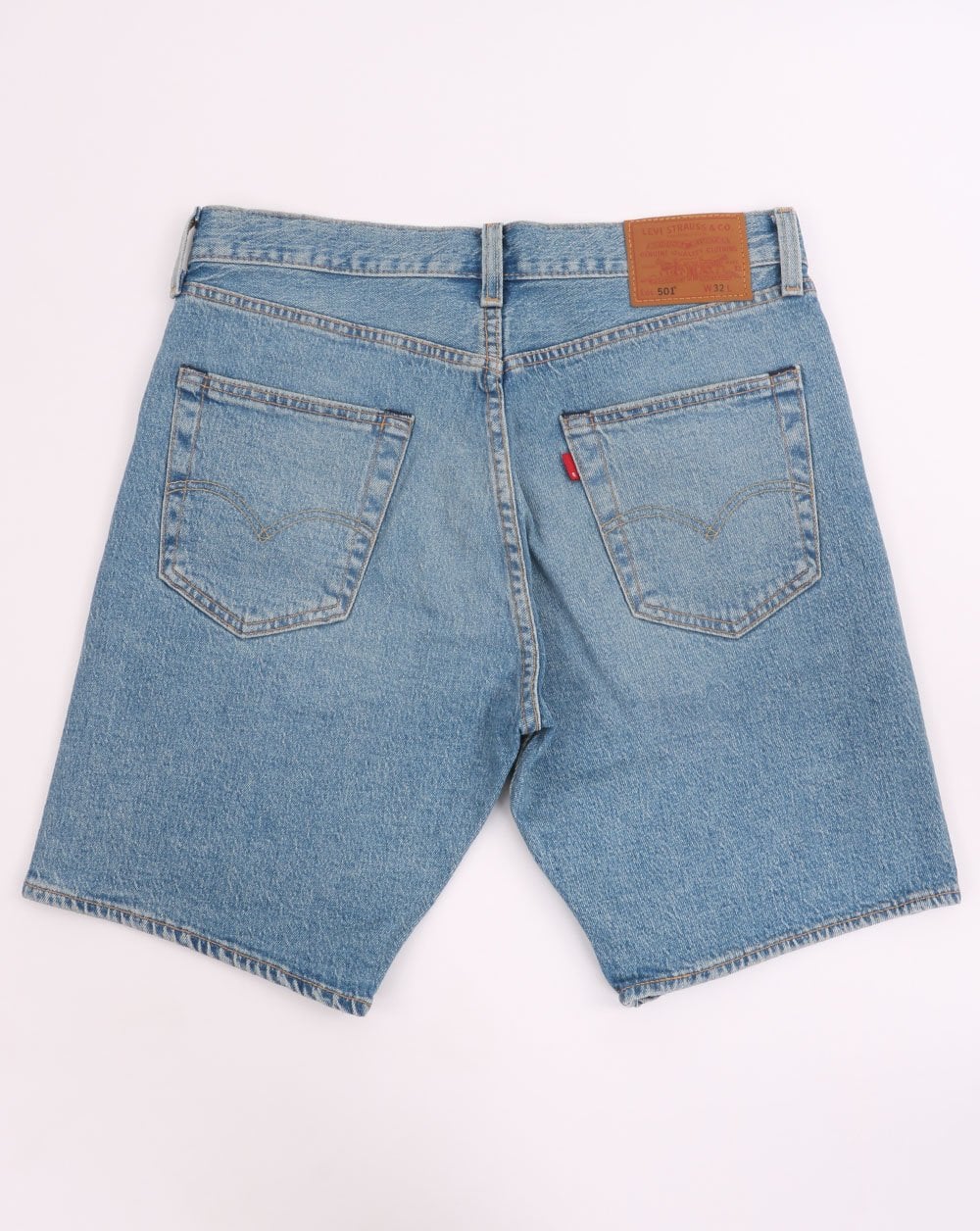 Levi's 501 Hemmed Shorts Blue - Image 3