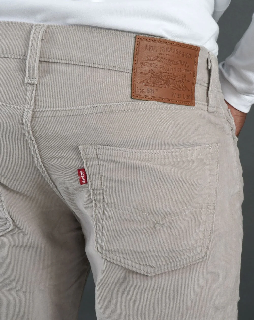 Levi's 511 Slim Fit Cords Stone - Image 4