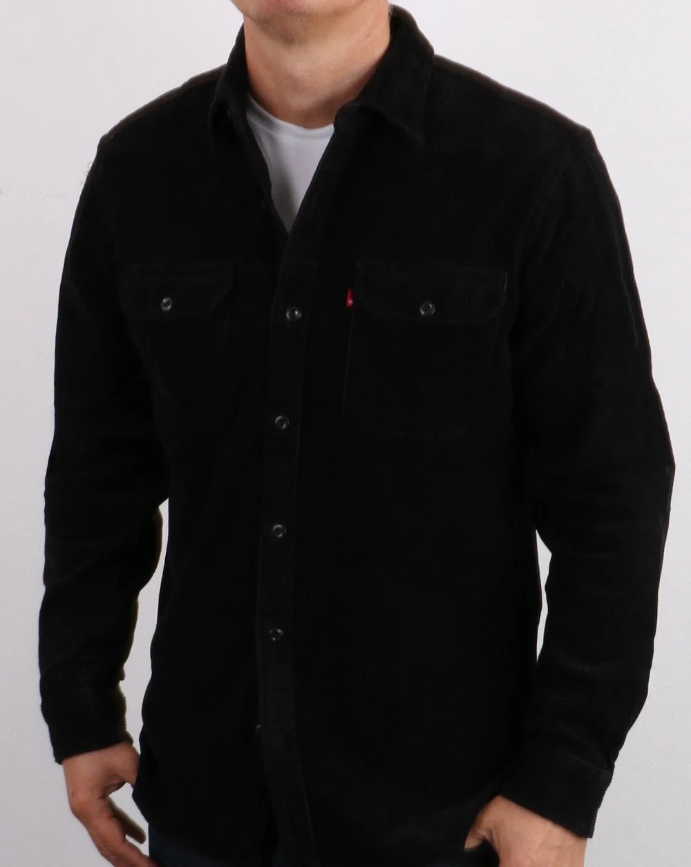 Levis Jackson Worker Corduroy Jacket Jet Black - Image 3