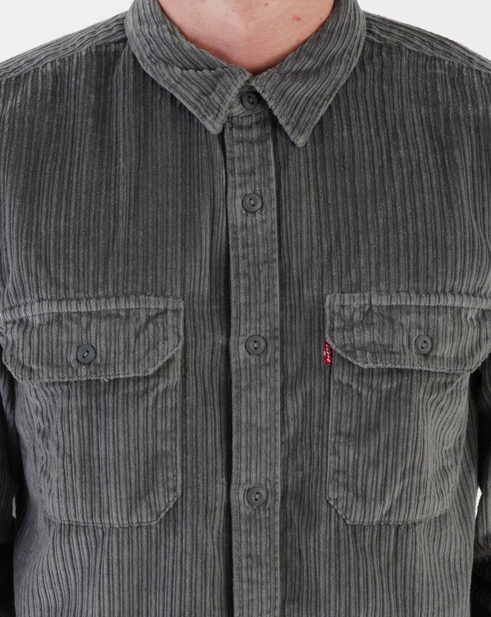 Levi's Jackson Worker Shirt Pewter - Image 2
