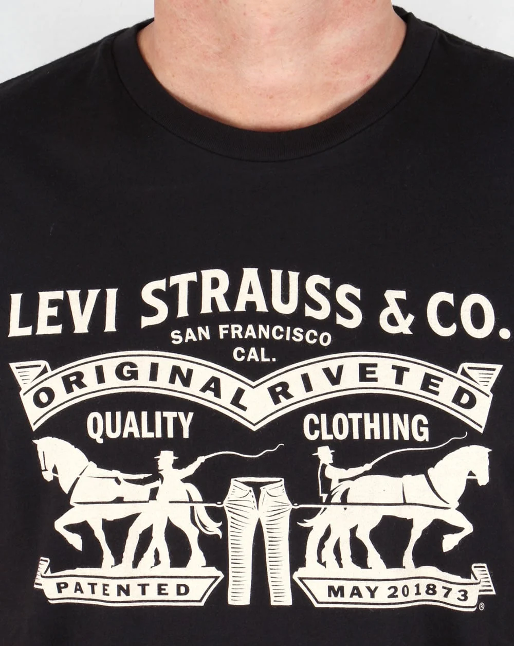 Levis Strauss & Co Logo T-shirt Black - Image 2