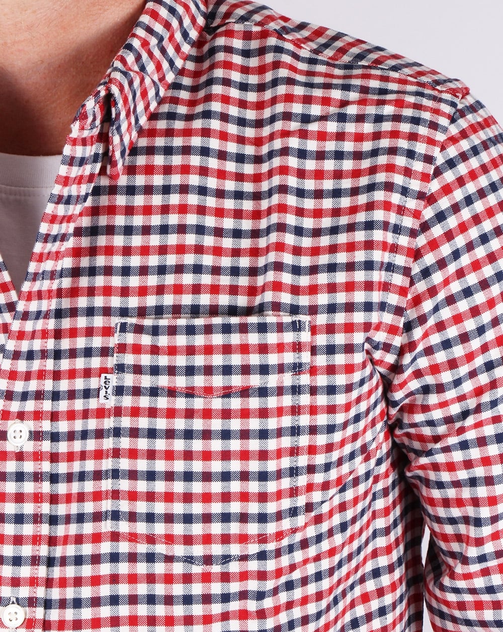 Levis Sunset One Pocket Shirt Cherry Bomb - Image 2