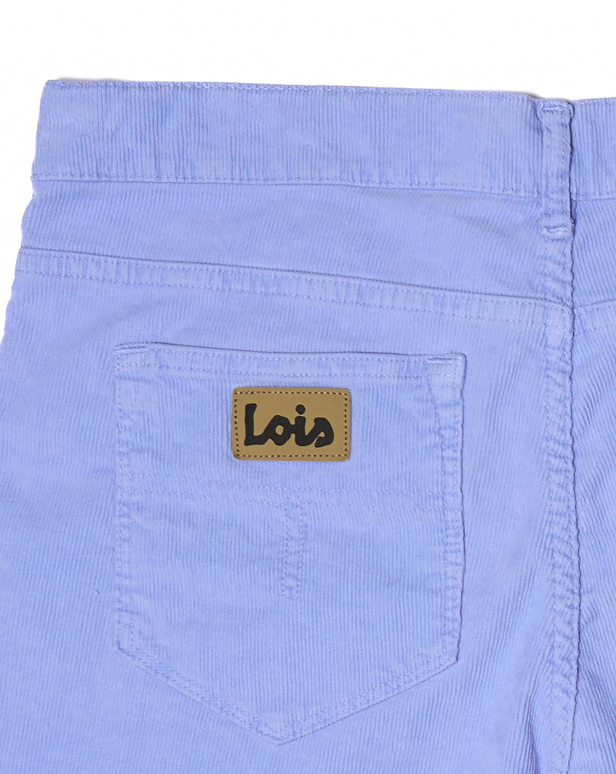 Lois Pepe Needle Cord Shorts Blue Heather - Image 4