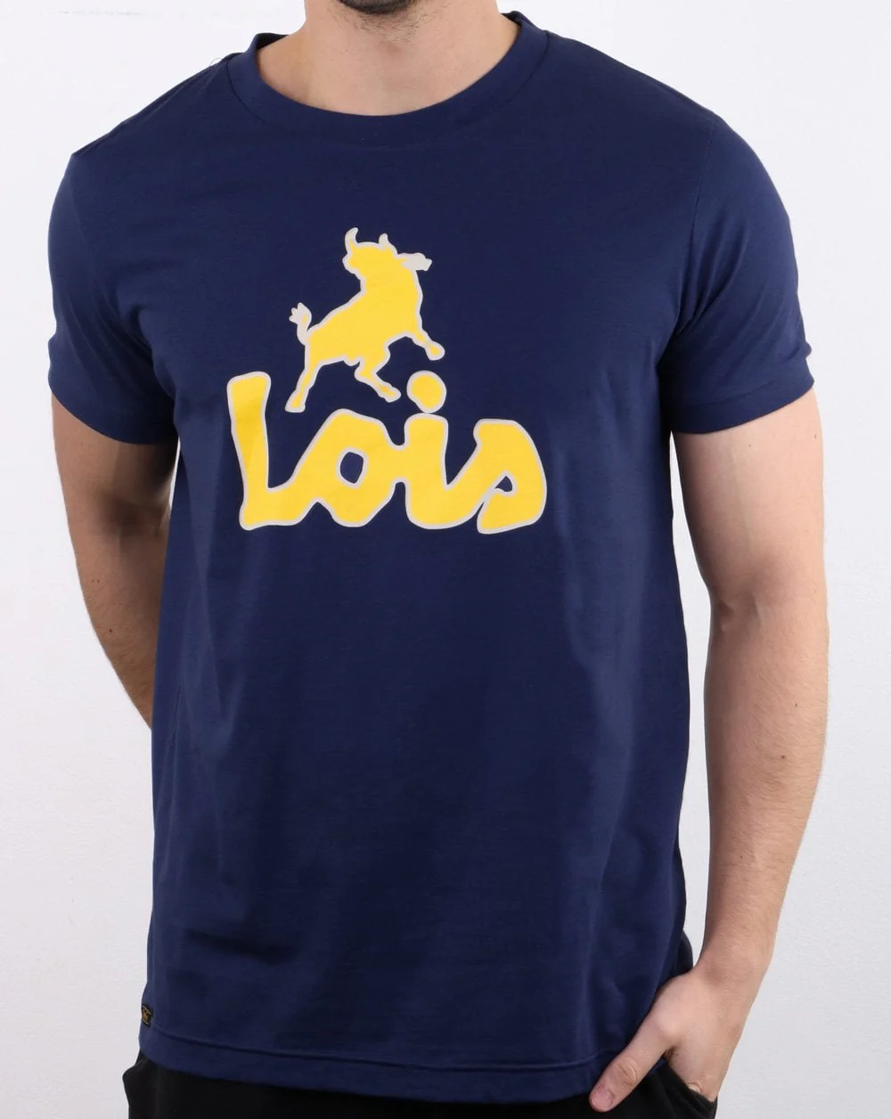 Lois Print T-shirt Navy - Image 2