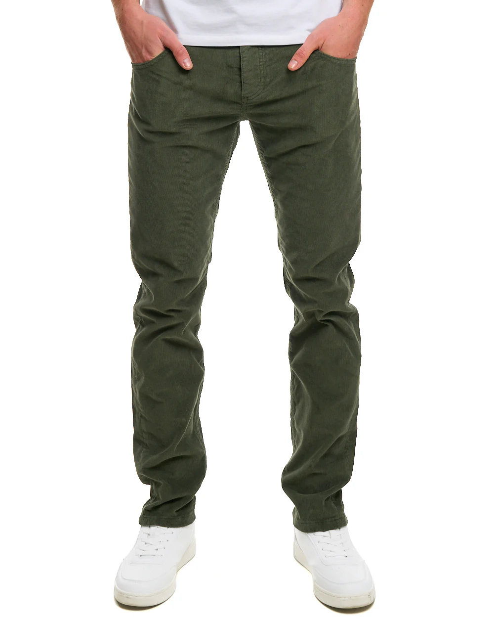 Lois Sierra Needle Cords Olive Green - Image 7