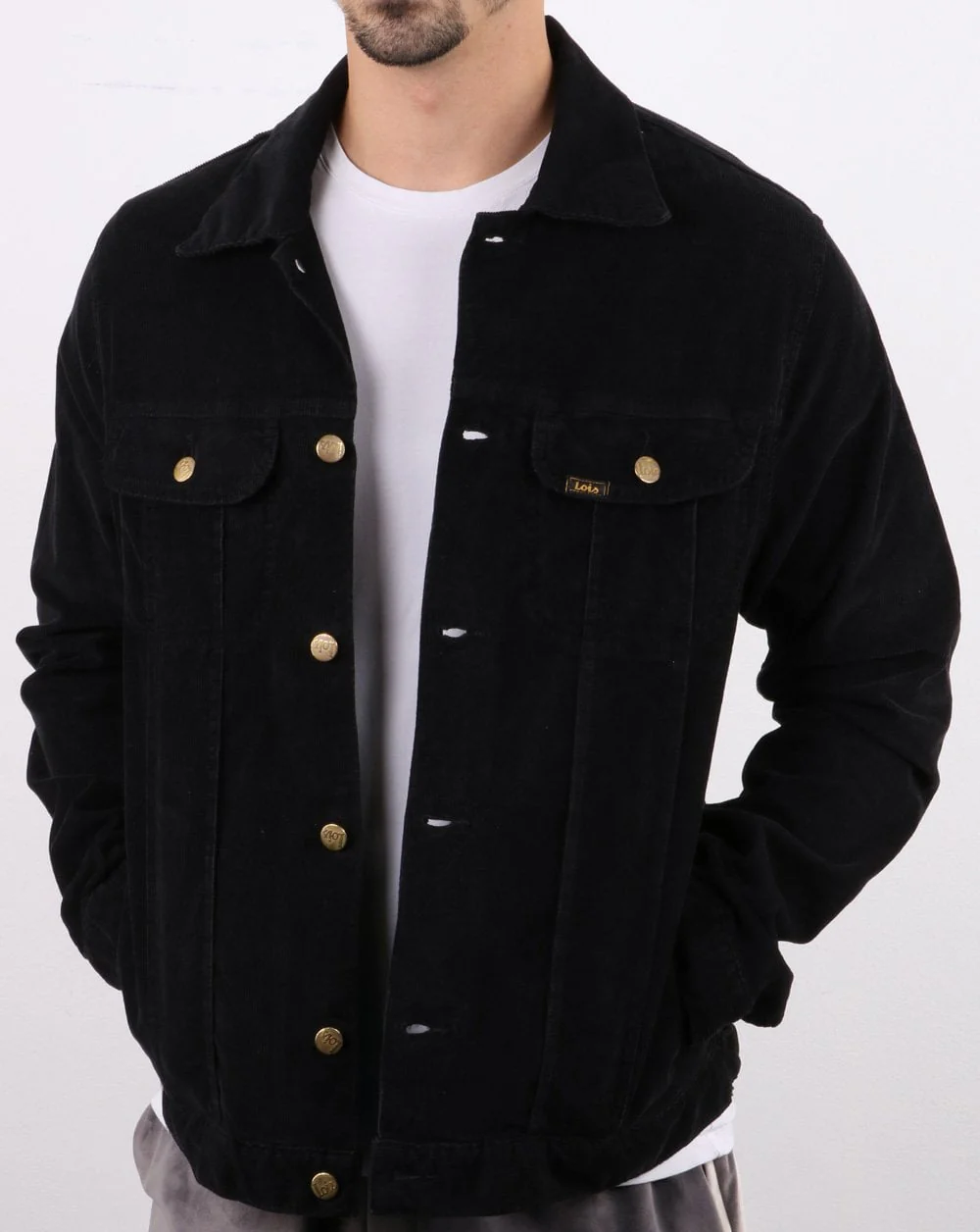 Lois Tejana Needle Cord Jacket Black - Image 2