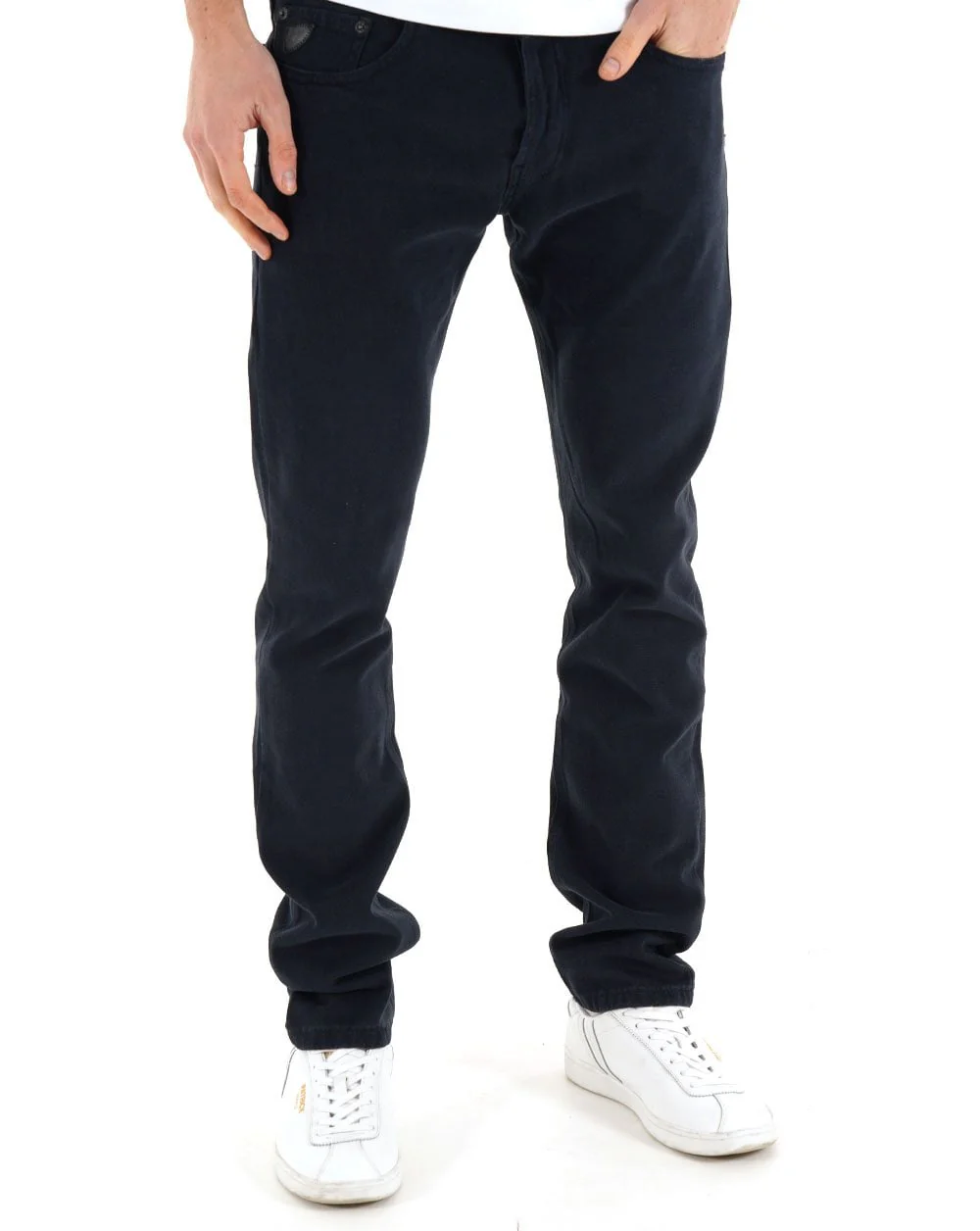 Lois Terrace Brushed Moleskin Trousers Navy - Image 2