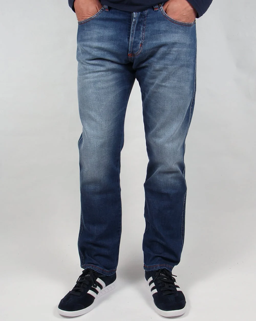 Lois Terrace Regular Taper Jeans Stone Wash