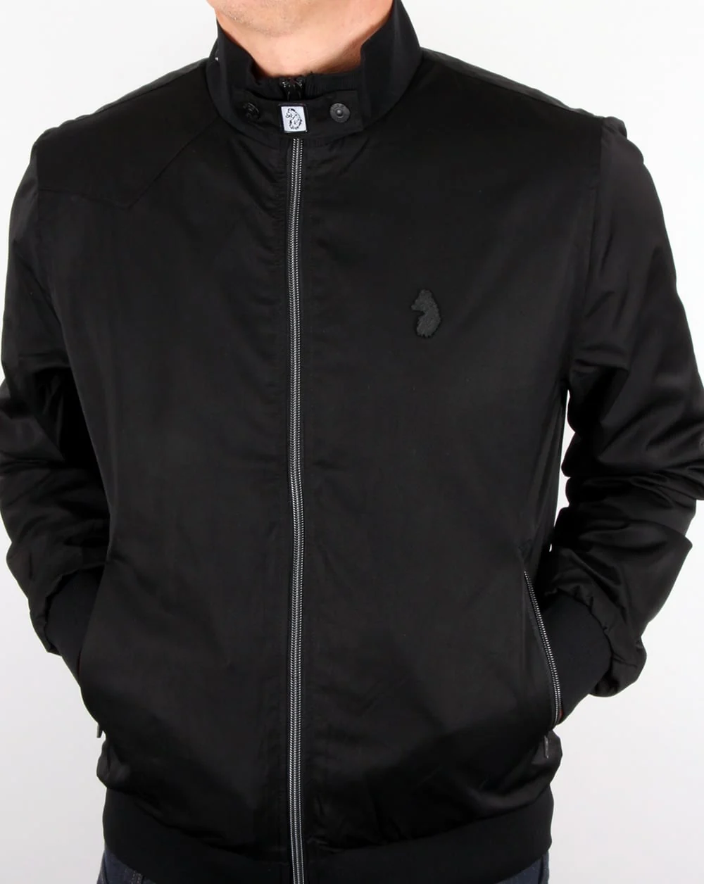 Luke Fluff Nut Funnel Neck Bomber Jacket Black - Image 3