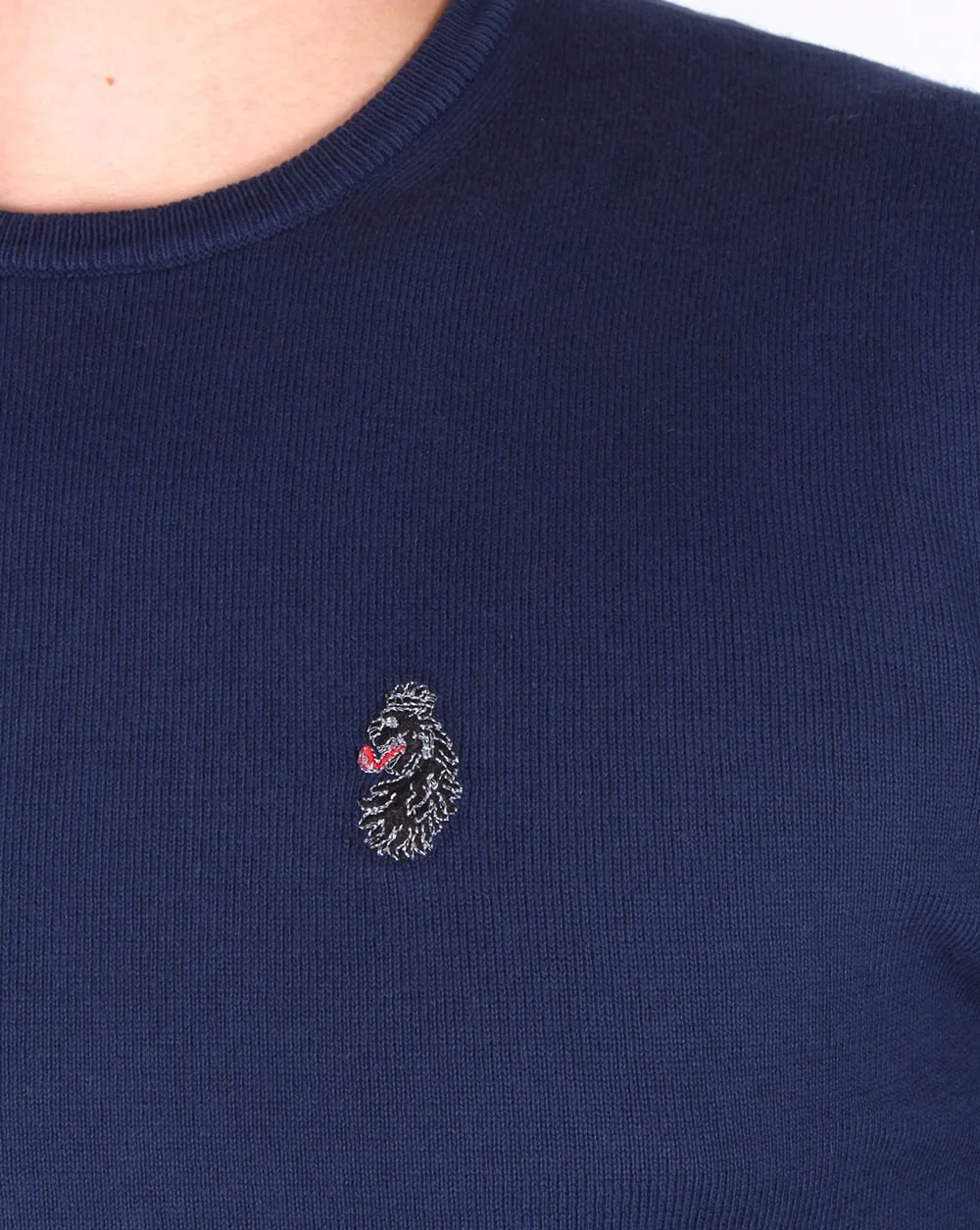 Luke Gerards Crew Neck Jumper Navy - Image 2